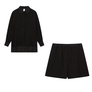 Charlotta – Lätt skjort- och shortsset