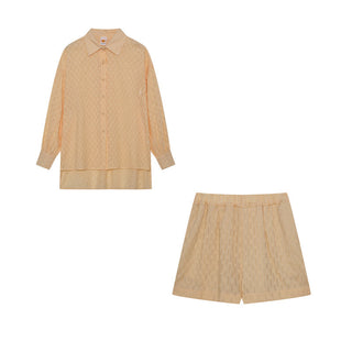 Charlotta – Lätt skjort- och shortsset